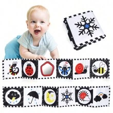 Foldable Portable Baby Cognition Book With Weather And Insect Themes