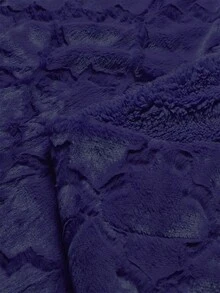 1pc Navy Blue Ogee Quatrefoil Plush Soft Luxury Throw Blanket(2 Sizes Options: 50" x 60" and 60" x 80"), Fuzzy Fluffy Couch Chair Bed Cover for Living Room Bedroom - Màu xanh hải quân - Xem 6