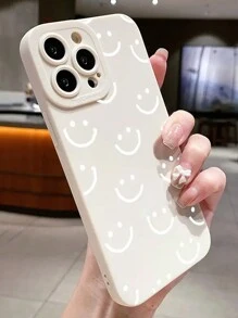 1 个白色卡通笑脸彩绘防震软手机壳，兼容 iPhone15/15Plus/15Pro/15Promax,,, - 彩色 - 查看 7