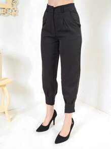 Women Pants - 黑色 - 查看 1