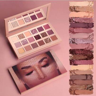 Nuevo disco de sombra de ojos de color de tierra opaco y mudo de rosas del desierto de 18 colores