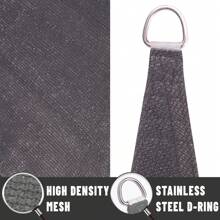 LOVE STORY 10' X 13' Sun Shade Sail Rectangle UV Block Sunshade Canopy For Outdoor Patio Backyard Garden - Dark grey - View 3