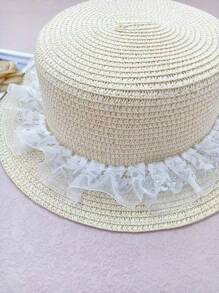 Colorful Ruffled Lace Mesh Ribbon For Clothing, Accessories, Shoes, Curtains, Tablecloths, Decorative Trims - Silver - View 4