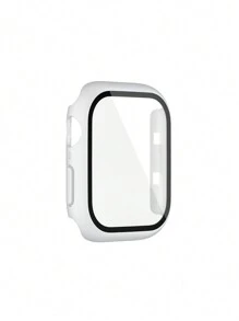 二合一個人電腦殼套和屏幕保護膜適用於Apple Watch - 白色 - 查看 3
