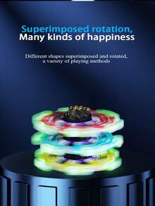 紫色變形減壓玩具,創意陀螺減壓手動玩具,生日首選禮物,聖誕禮物,萬聖節禮物,復活節禮物