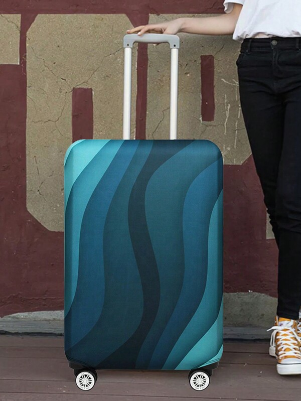 Gepäckabdeckung, Reisekoffer-abdeckung Für 18 Bis 32 Zoll Gepäckschutzhüllen, Modisches, Grafisches Muster Für Frauen und Männer, Business, Outdoor, Reisezubehör, Polyester-koffer, Elastische Staubschutzhüllen, Studenten, Schulanfang