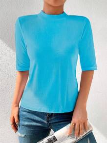 Women T-Shirts - 藍色 - 查看 3