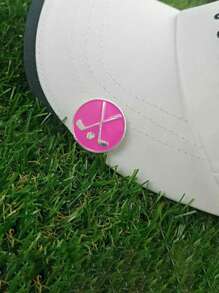 高爾夫帽夾,磁性可拆卸球標禮品,高爾夫球配件 - 粉色 - 查看 3