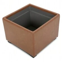 CHITA Storage Stool Ottoman, Foot Rest Stool Seat - 駝色 - 查看 4