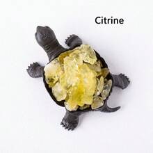 1 件創意天然水晶烏龜雕像原創寶石原石原石 Diy 手工工藝品家居裝飾禮品 - 黑與白 - 查看 1