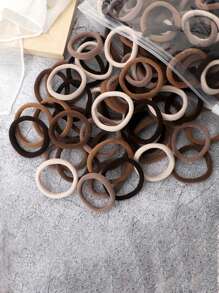 50条高弹力橡皮筋毛巾发圈套装，DIY美发造型配件，美发工具，美容配件，卷发配件，头发，发饰，发饰，配件，秋季发饰，旅行，美发工具，女士配件，美发用品，秋季，头发，发饰，配件，旅行发饰，女士配件，发饰，女士发饰，美发工具，美发用品，用品，美容配件，礼物，旅行，女士礼物，美发用品，圣诞礼物 - 彩色 - 查看 1