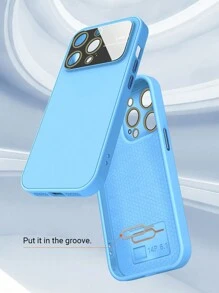 Habyby Lens Camera Protector Matte Skin Touch PC back Anti-Yellow Sierra Blue Case Compatible with iPhone - Baby Blue - View 6