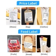 DETONGER 3Rolls 30x20mm Thermal Adhesive Label Waterproof Oilproof Tear-Resistant Scratch-Resistant  Home And Commercial Usecommercial Use Organization Storage Tag Food Printer Paper Name Sticker For P1/DP26 Printer - Size 30x20mm - View 6