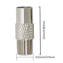 Châu âu TV Bộ chuyển đổi , 3 - Miếng Nam Đến F Nữ Trình kết nối Đối với TV , Sừng , - Bạc - Xem 3