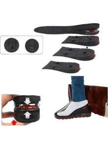 Plantillas Altura 10 Cm Aumenta Estatura Unisex - Negro - Ver 4