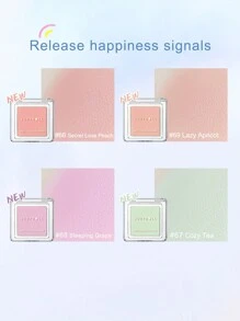 JUDYDOLL Matte Apricot Blush, Eyeshadow, Highlighter & Contour Palette, Suitable For Beginners, Can Be Used As Gift, Date, Party, Wedding, Wedding Guest, Singles Party, Natural Daily Makeup, Sweet Makeup, Bloody Makeup, Date Makeup - 玫紅色 - 查看 6