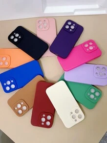5pcs/pack Random Color Phone Case Compatible With Iphone - Multicolor - View 3