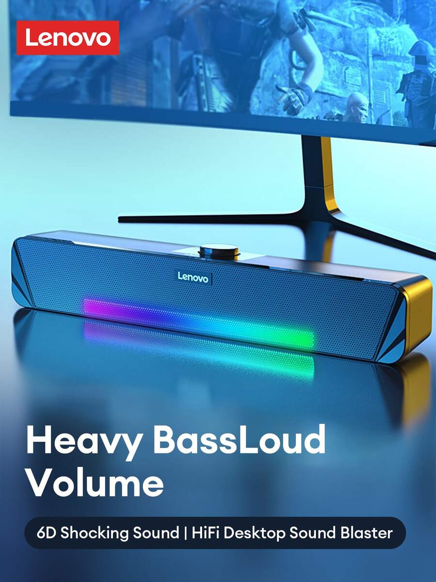 原裝聯想 TS33 有線音箱 360 環繞立體聲家庭影院台式電腦低頻低音炮兼容 USB/3.5 毫米接口