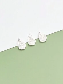 6入組復古S925純銀圖形吊墜適合女士兒童手環項鍊珠寶製作手工製作DIY配件