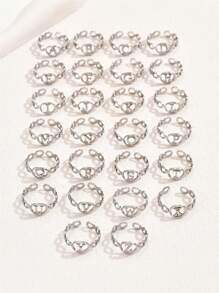 Nhẫn đơn - Bạc - Xem 2