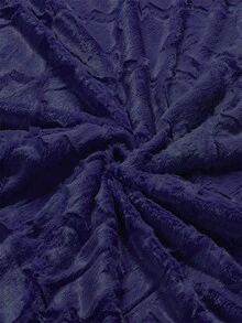 1pc Navy Blue Ogee Quatrefoil Plush Soft Luxury Throw Blanket(2 Sizes Options: 50" x 60" and 60" x 80"), Fuzzy Fluffy Couch Chair Bed Cover for Living Room Bedroom - Màu xanh hải quân - Xem 7