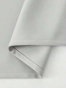 1塊簡約現代實色遮光滌綸窗簾,適用於臥室、客廳、陽臺,提供遮陽、保溫、防uv,附簾桿 - 淺灰色 - 查看 10