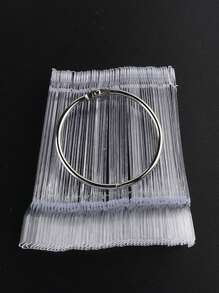 50Pcs False Nail Tips Oval Fan Round Shaped Nail Arts Display Acrylic Practice Palette Card Design Manicure Showing Tools Nail Art Tips Display Polish Board Display - Clear - View 11