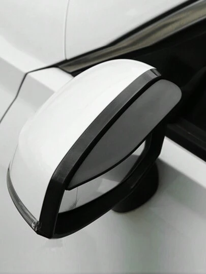 1pair/2pcs Car Rain Shield For Rearview Mirror & Window, Anti-rain & Sunshade, Universal Fit