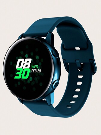 1 条男女通用硅胶运动表带 20/22 毫米 兼容三星 Galaxy Watch Active/Active 2/4/5/6 作为返校学生的礼物