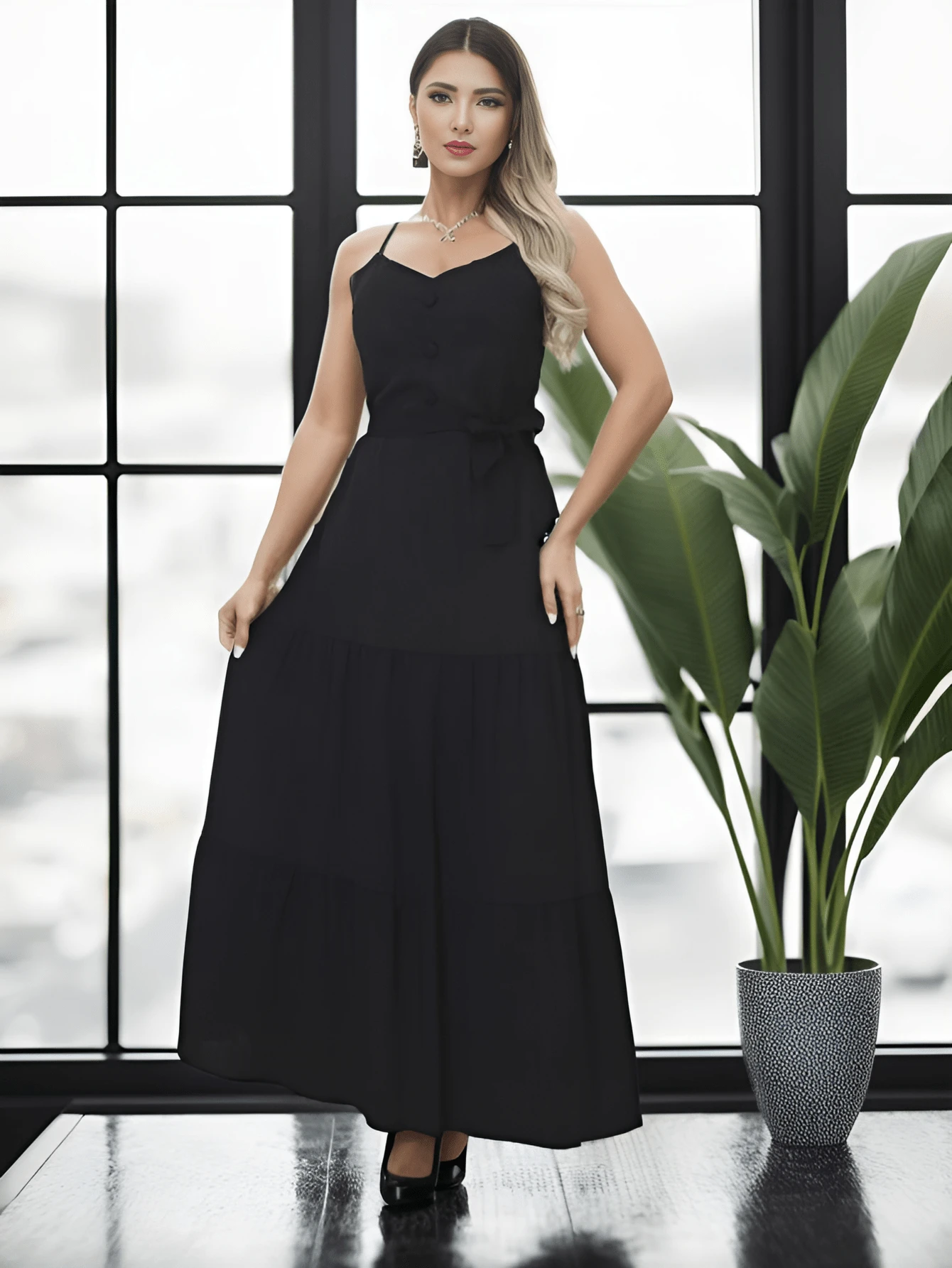 Women Dresses - 黑色 - 查看 1