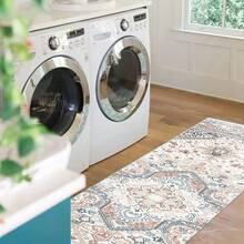 Laundry Room Rug Long  Hallway Rug Runner Kitchen Mat, Soft Non Slip Machine Washable Stair Carpet Runner for Hall Living Room Bedroom Sunroom Hardwood Floors - Multicolor - View 3