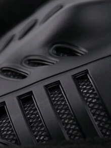 冬季保暖針織戶外滑雪單車帽,附面部護護罩 - 黑色 - 查看 4