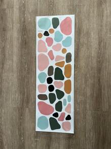 Pegatina de pared de niños con estampado de piedra