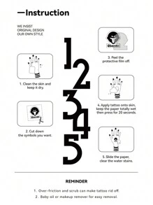 纹身贴纸，1 张字母图形临时纹身，适合女性，成人纹身贴纸，逼真纹身字母，适合女性和女孩 - 藍色 - 查看 9