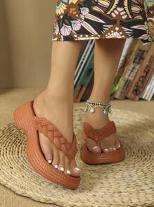 2023 New Arrival Fashionable All-match Non-slip Slippers - Brown - View 3