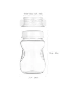 1pc/3pcs/6pcs Reusable 6oz 180ml Breast Milk Collection And Storage Bottle With Wide Neck, Compatible With 5cm Diameter Breast Pumps