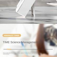 Kitchen Electronic Timer Student Timer With Vibration Alarm Clock Countdown Timer Time Management Timer 1pc - White - View 6