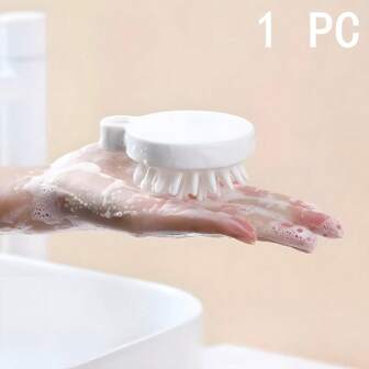 1個矽膠洗髮按摩刷,清潔頭皮防止發癢按摩梳