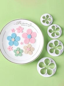 11 件/套聚合物粘土切割模具花朵梅花切割模具 DIY 陶艺雕塑几何图形浮雕造型工具 - 白色 - 查看 5