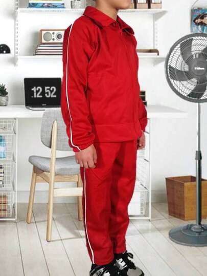 Conjunto Pants Escolar Uniforme de Tela Brillosa y Fresca Sport Tock Tallas 4 a 16 + Tallas de Adulto CH MED GDE