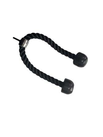 1入組黑色防滑三頭肌繩附件，非常適合健身房和鍛煉