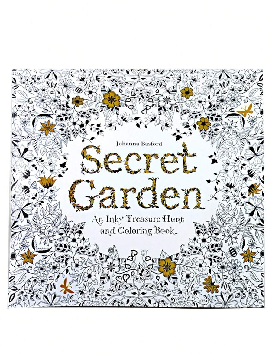 1 Libro Para Colorear De Jardín Secreto. - Blanco y Negro - Ver 1