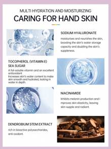 MCHOIX 5入組手霜禮盒,含有玻尿酸、煙酰胺、維生素e,深層滋潤和保護手部肌膚,預防乾燥和龜裂,旅行便攜型保濕霜,適用於媽媽、女孩、妻子、祖母 - 彩色 - 查看 10