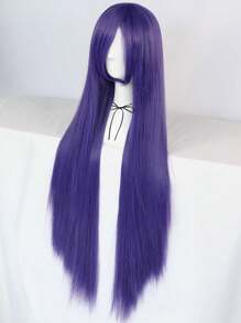Xiên Tóc mái Anime Trang phục Tóc giả Mượt Thẳng 38 cm Siêu dài Vàng Sợi tổng hợp Glueless Chống nóng Chất xơ Tóc Mật độ Cao Tóc Giả Cosplay  Tóc mái Trường học Halloween Ngày lễ Tạ Ơn Trang phục Giáng sinh Phụ kiện & 1 Miếng Mũ tóc giả - Màu tím - Xem 5