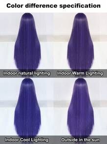 Xiên Tóc mái Anime Trang phục Tóc giả Mượt Thẳng 38 cm Siêu dài Vàng Sợi tổng hợp Glueless Chống nóng Chất xơ Tóc Mật độ Cao Tóc Giả Cosplay  Tóc mái Trường học Halloween Ngày lễ Tạ Ơn Trang phục Giáng sinh Phụ kiện & 1 Miếng Mũ tóc giả - Màu tím - Xem 6