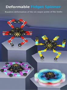 紫色變形減壓玩具,創意陀螺減壓手動玩具,生日首選禮物,聖誕禮物,萬聖節禮物,復活節禮物
