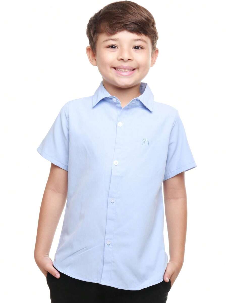 Young Boys Shirts - Celeste - Ver 1