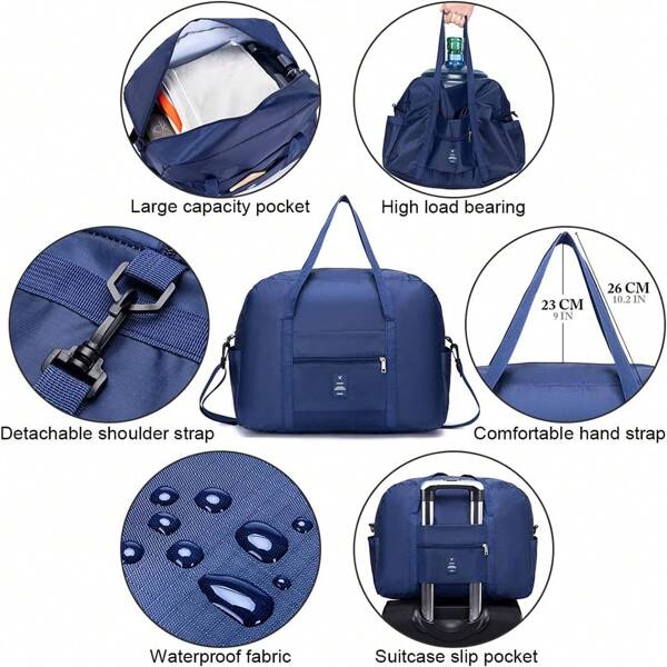 Cabin Bag 45x36x20 Ryanair Foldable Travel Duffle Bag Carryon Hand