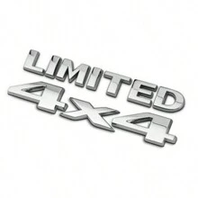 Car 4 X 4 +Limited Chrome 3D Decal Emblem Sticker Nameplate Badge Decoration - Silver - View 10
