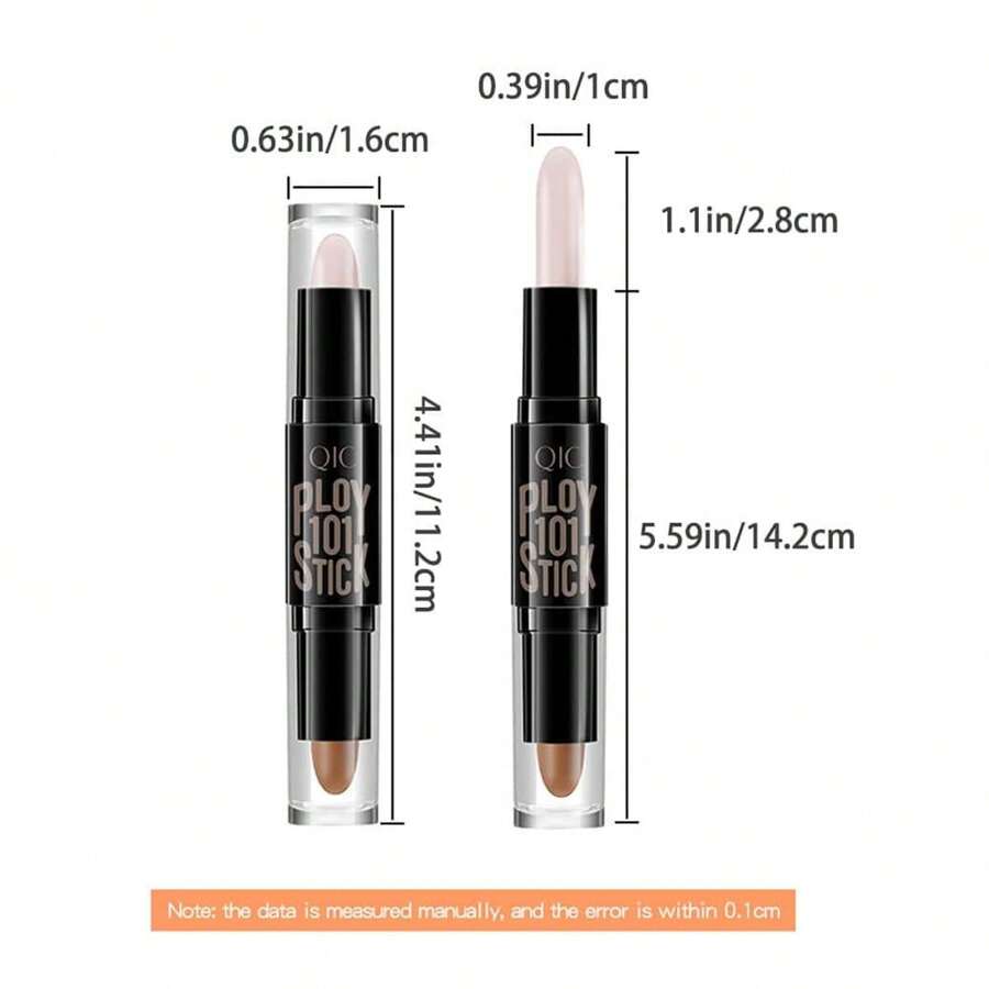 2Color DoubleHeaded Contour Stick And QIC DoubleHeaded Concealer Contour Stick, 3D Contouring